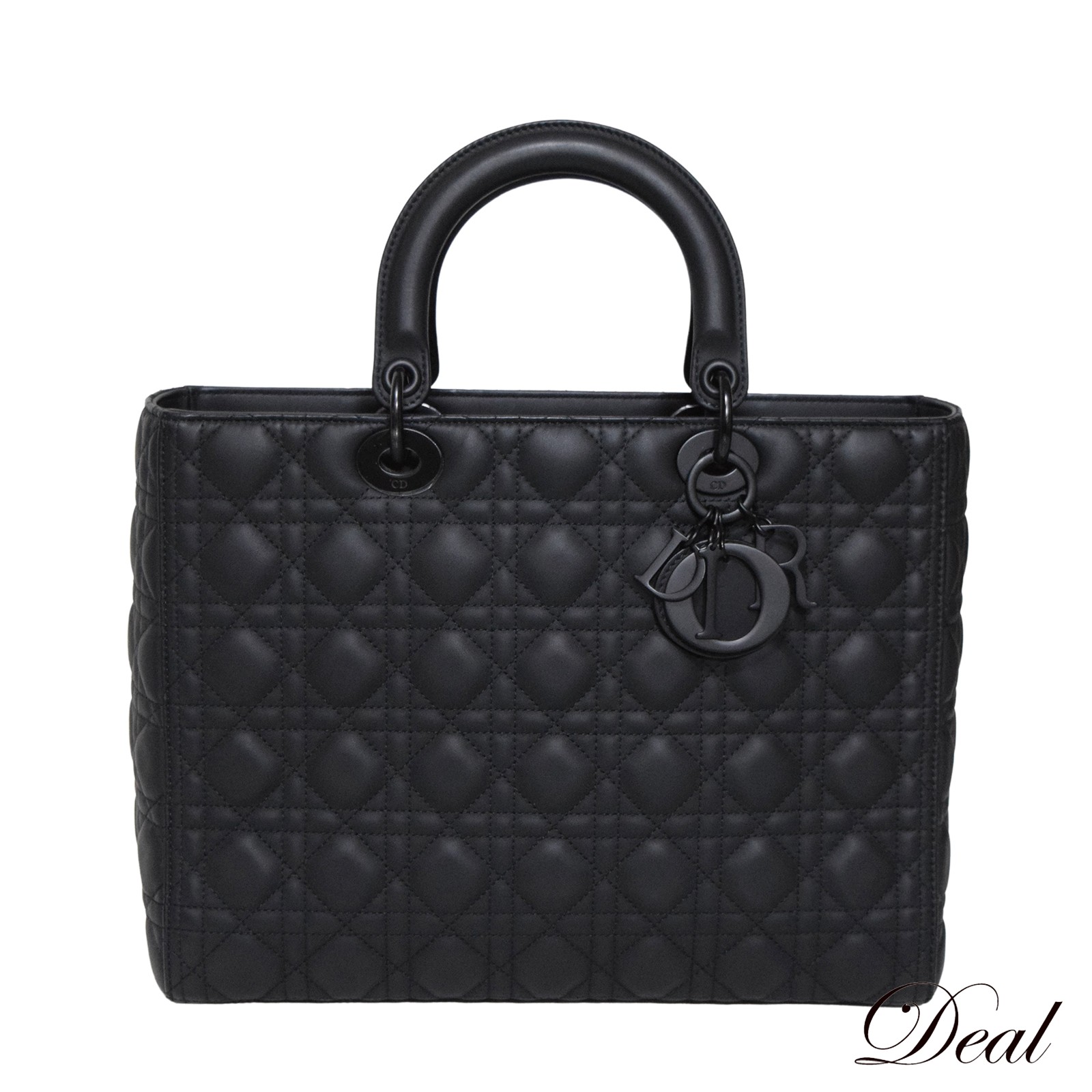 DIOR ディオール レディディオール マットブラック ラージ M0566SLOI 