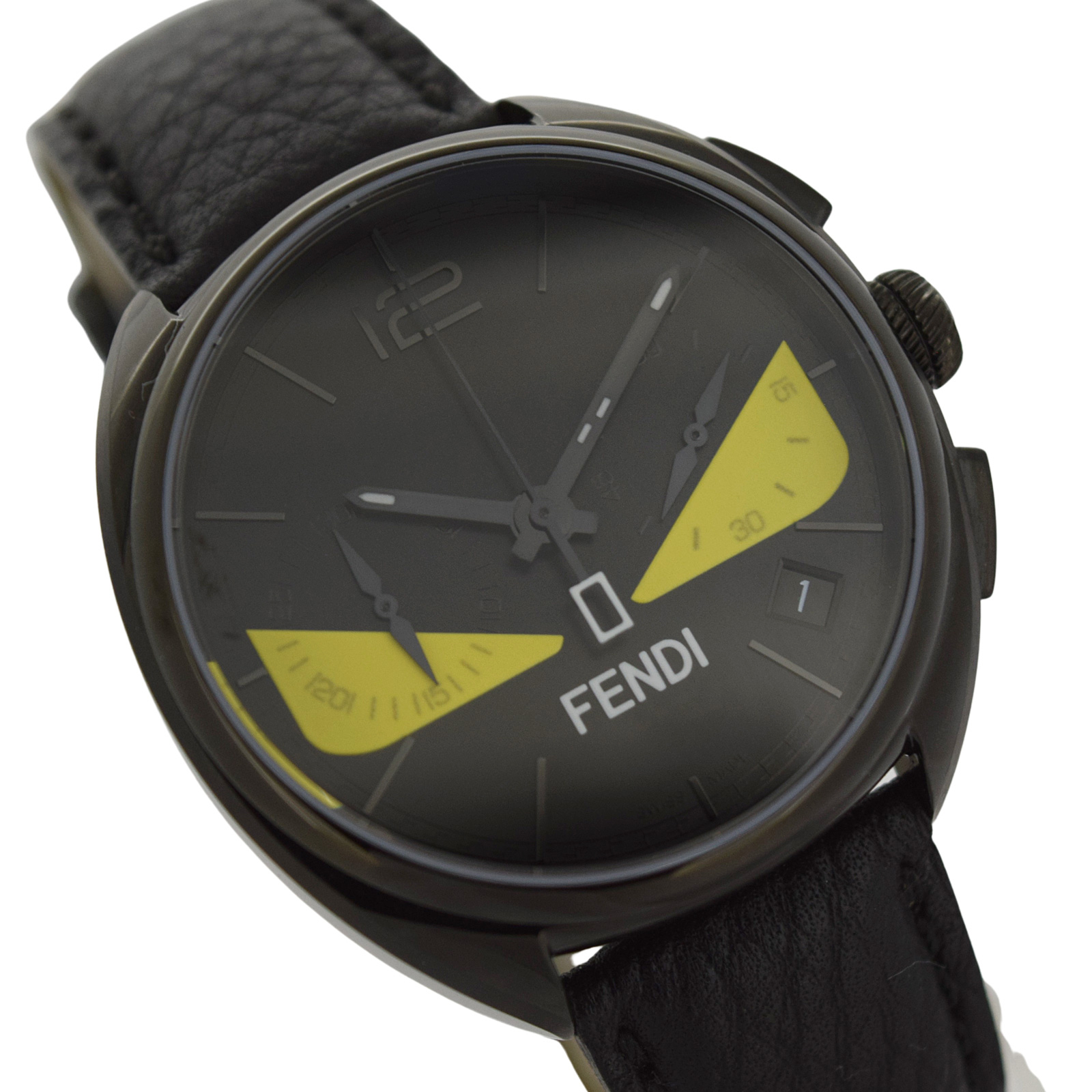 【美品】FENDI フェンディ 腕時計 21200G モメントマニア ラウンド