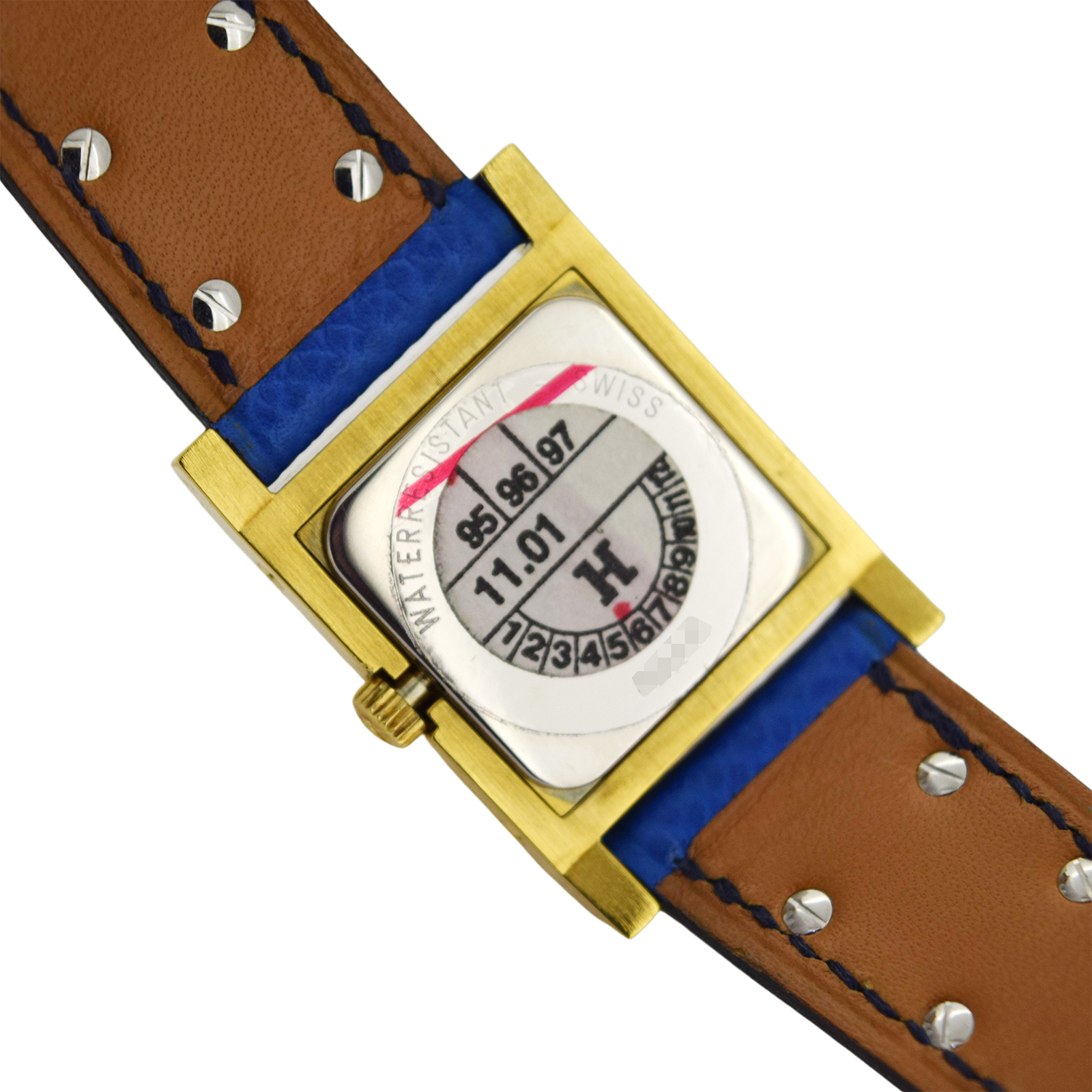 HERMES エルメス メドール ME1.201 ブルー ゴールド レディース 腕時計｜中古ブランド品、時計、ジュエリーの通販｜ディール