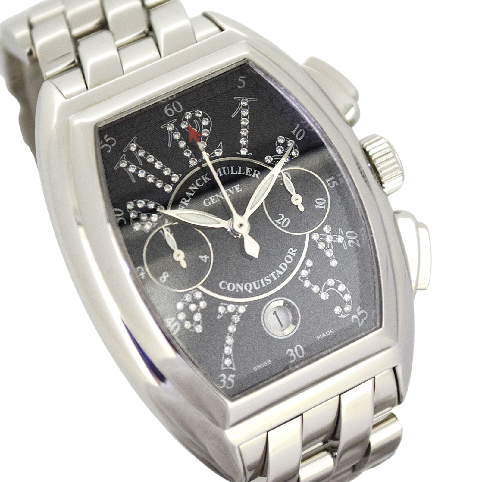 希少 日本限定100本 FRANCK MULLER フランクミュラー  コンキスタドール ジョーカー  8005CCCDJ  インデックスダイヤ  メンズ 腕時計