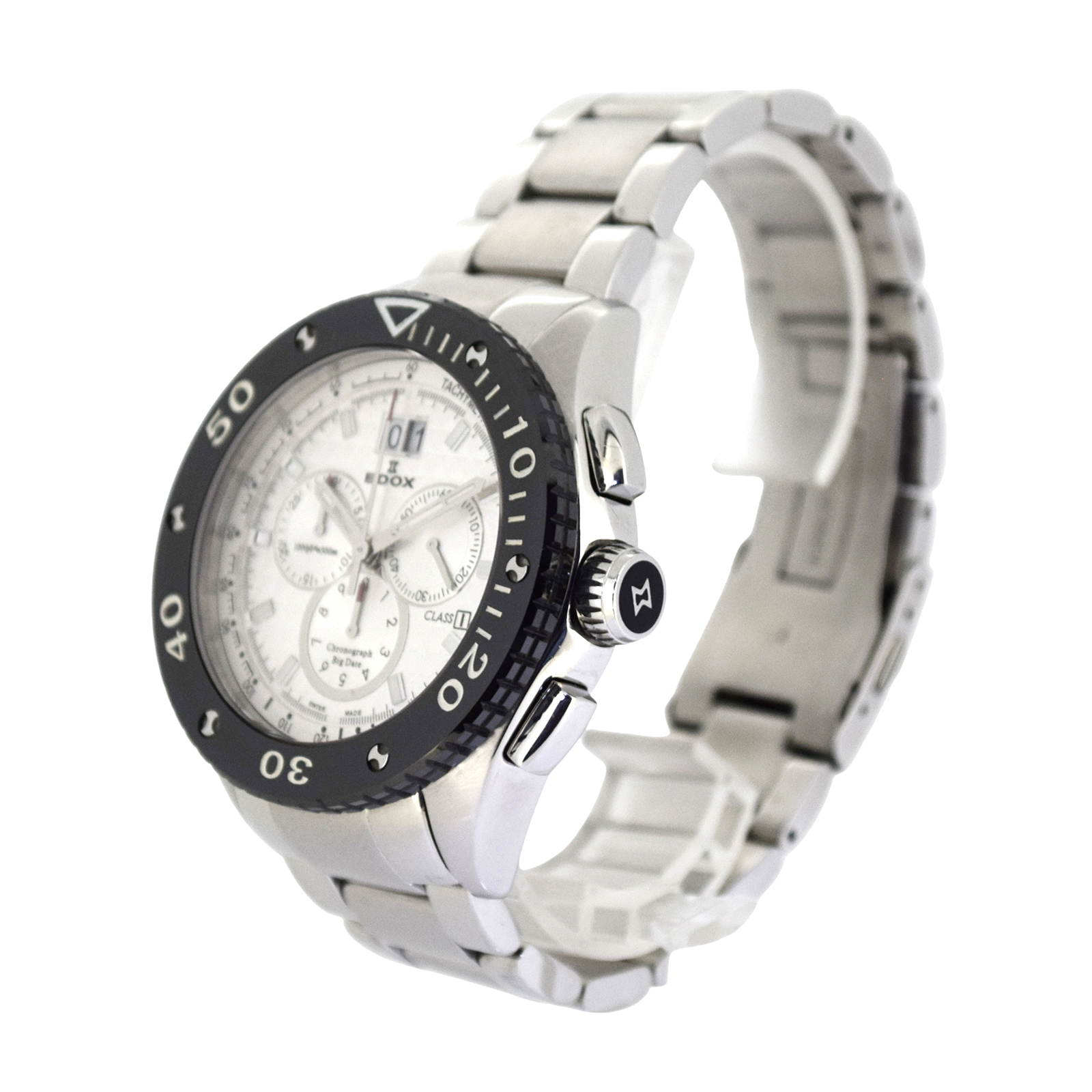 EDOX エドックス  クラスワン クロノ ビッグデイト  10017-3-AIN2  メンズ 腕時計
