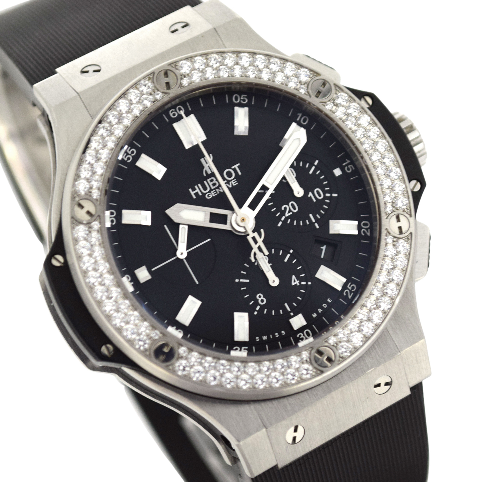HUBLOT ウブロ  ビッグバン スチール ダイヤモンド  301.SX.1170.RX.1104  メンズ 腕時計