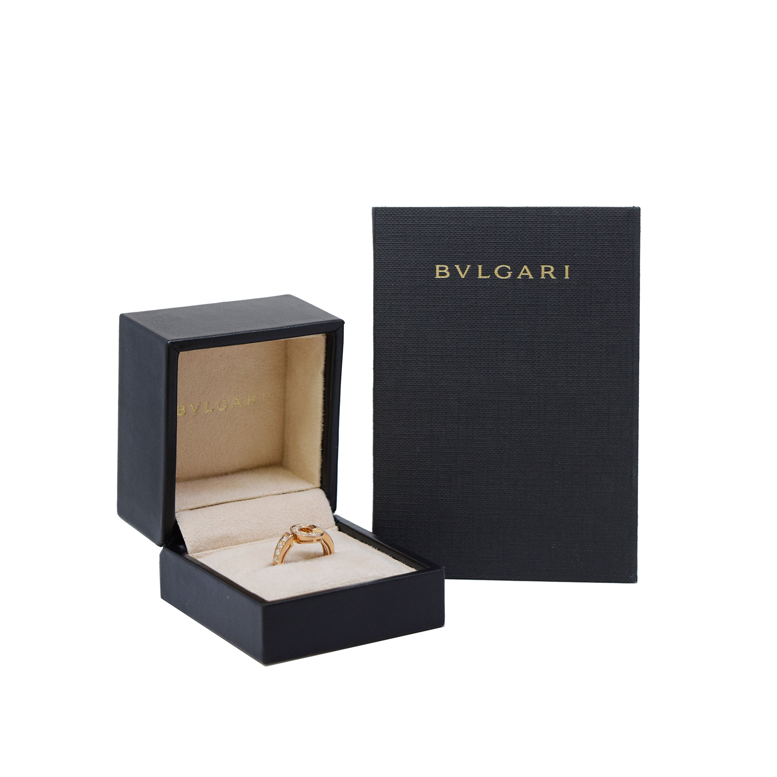 型番341824(新品仕上げ済)ブルガリ BVLGARI ブルガリブルガリ リング 341824 約13.5号 K18 PG × ダイヤ 8487